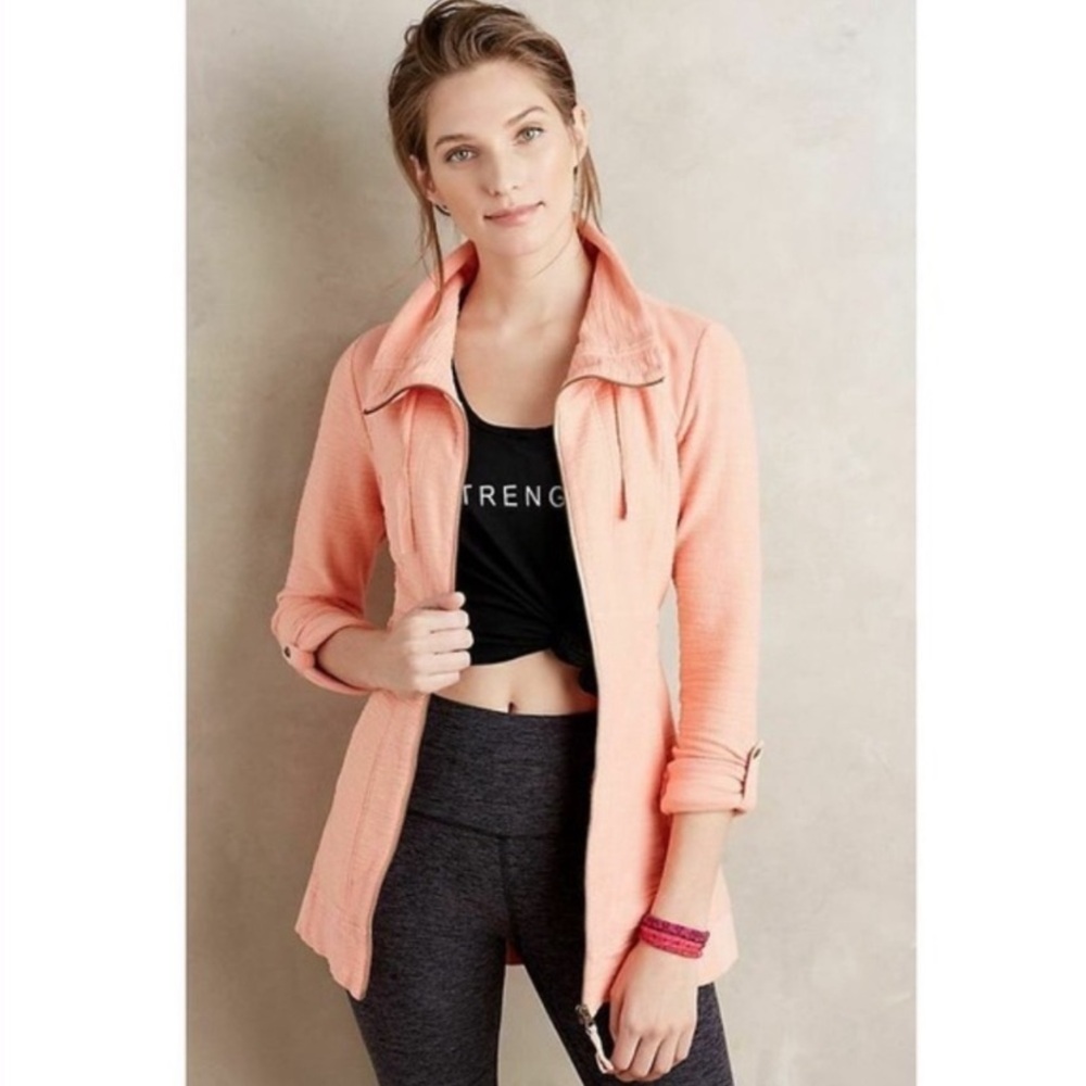 Saturday Sunday ANTHROPOLOGIE Quinn Peach Jacket